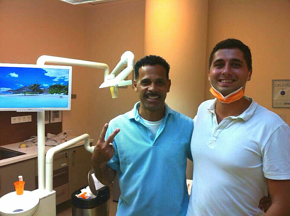 Manual, a happy client at our dental clinic in Budapest, Hungary