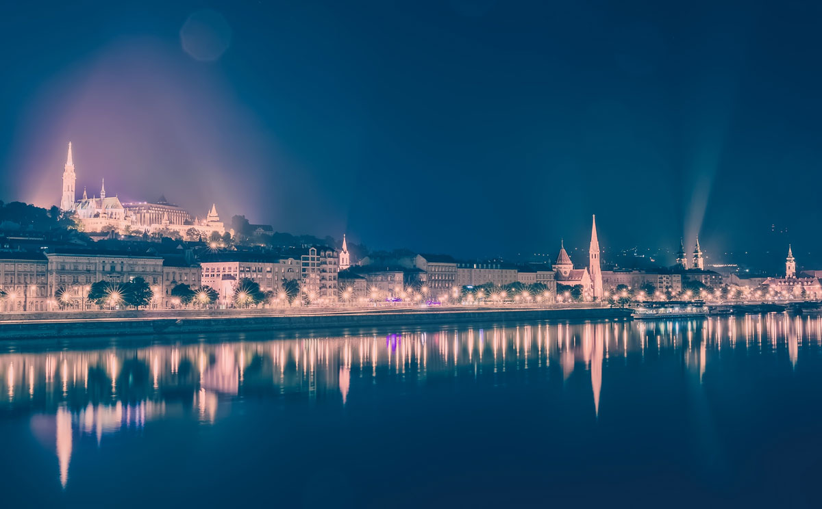 A night view on Budapest.