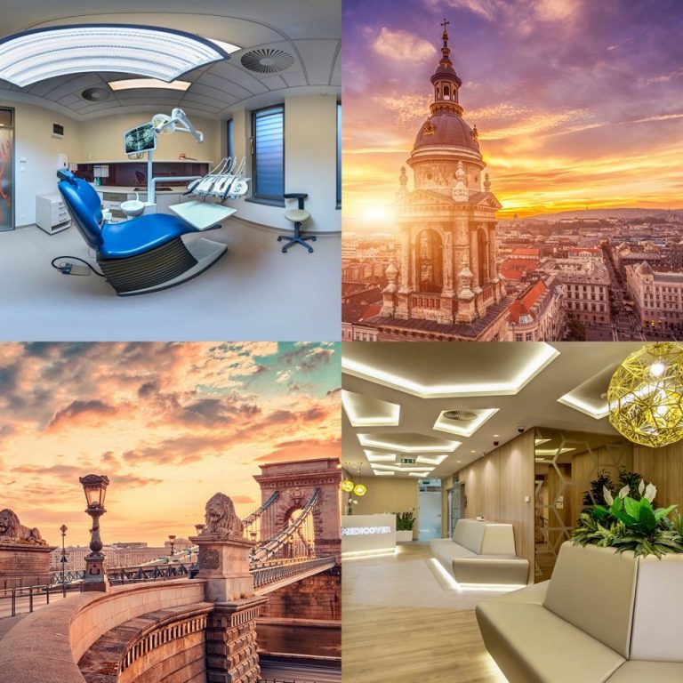 images of dental surgery and Budapest