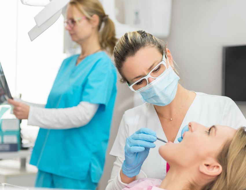 dental examination before bone graft for dental implants