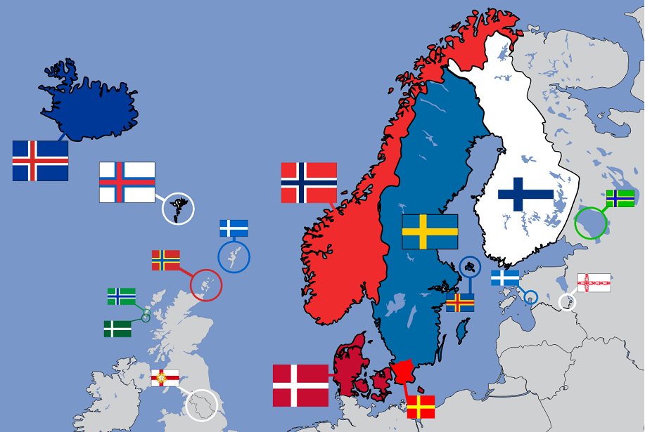 Scandinavian flags